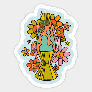 Taurus Lava Lamp Sticker